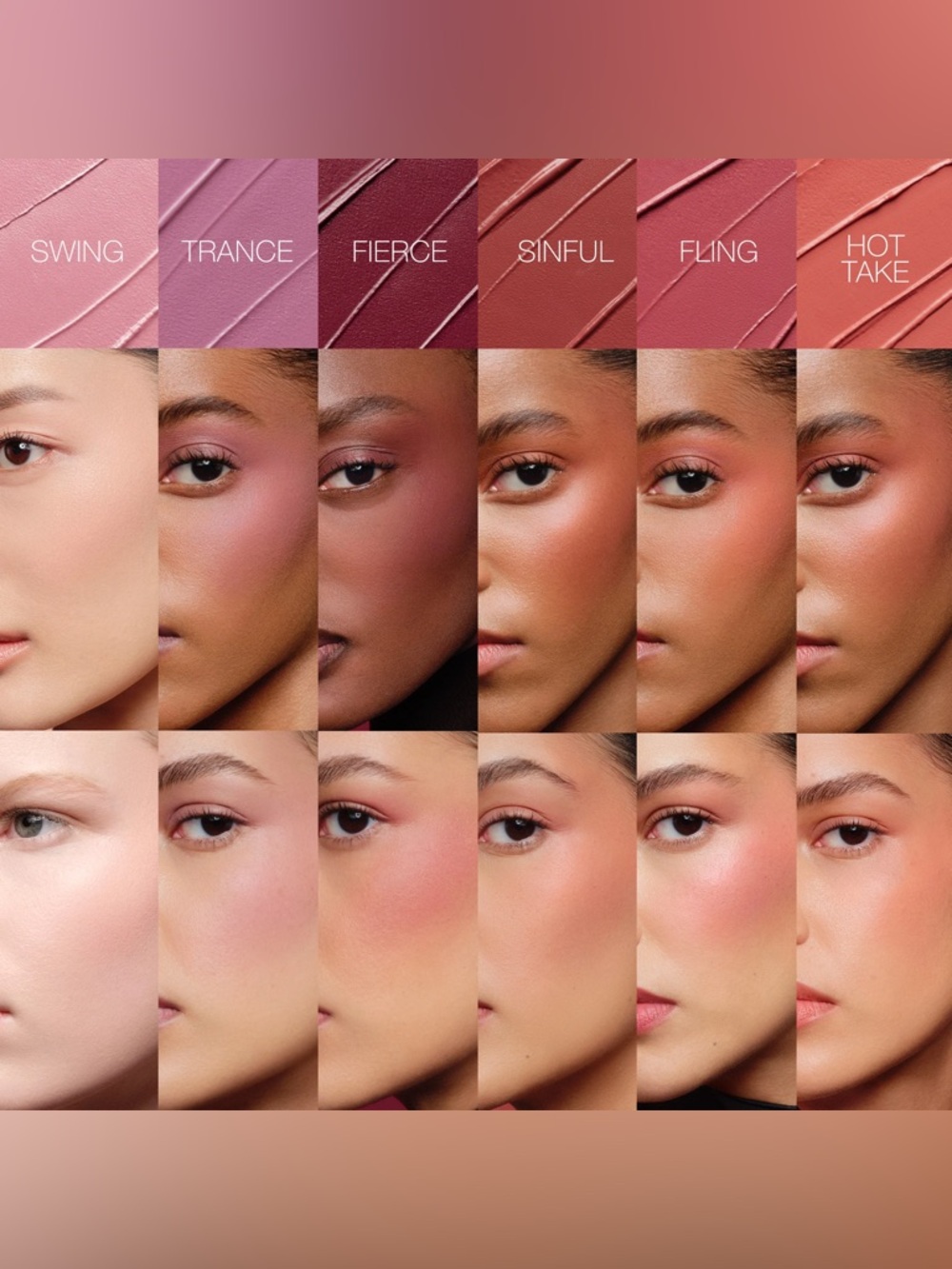 Fling NARS The Multiple Eyes + Cheeks + Lips Brand New In Box Watermelon Pink - Picture 7 of 12